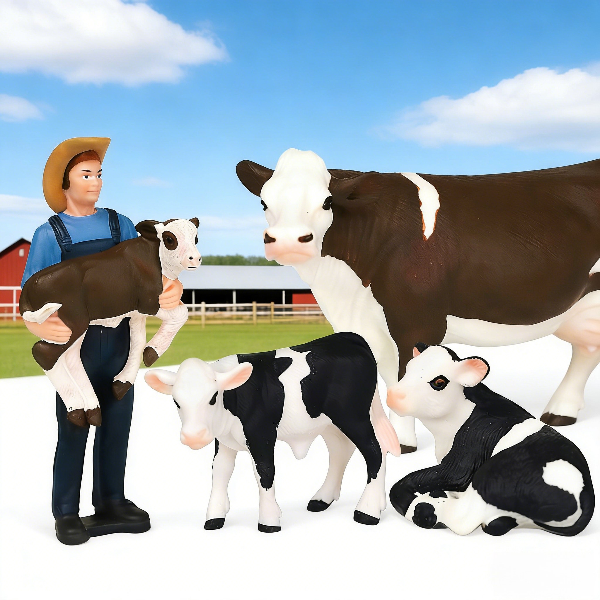 Çiftlik Çiftçisi ve İnek Model - Agriculture Farming For Kids incelemesi ve fiyatı